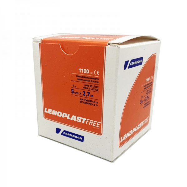 Lenoplast Free 5 cm x 2.7 mts: Adhesive elastic bandage (Box)